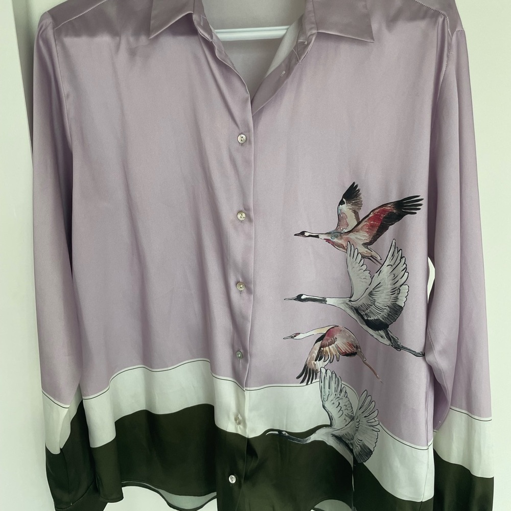 ***Fundraiser*** Zara button-down oversized top.